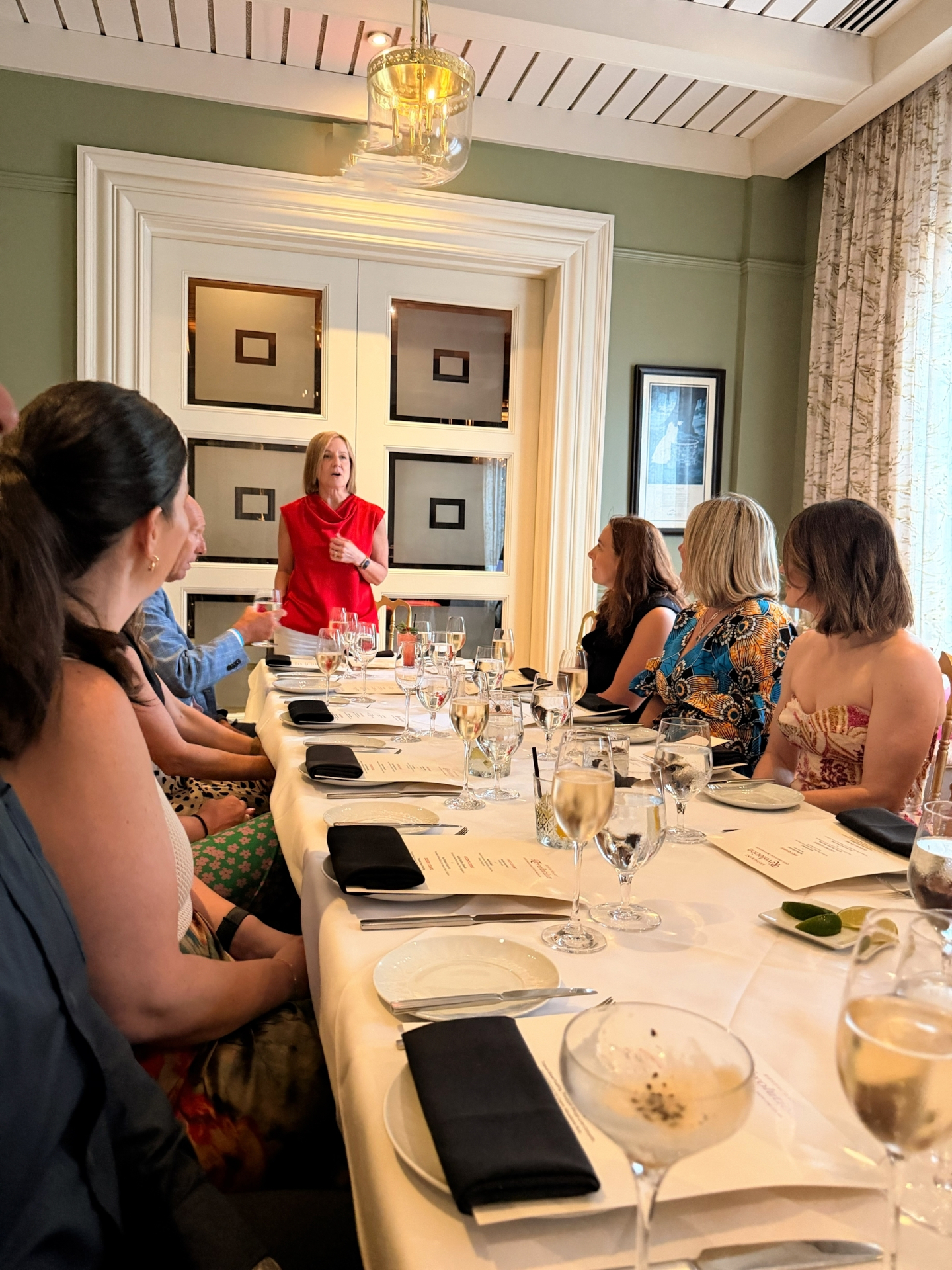 Founder remarks at the head of the table