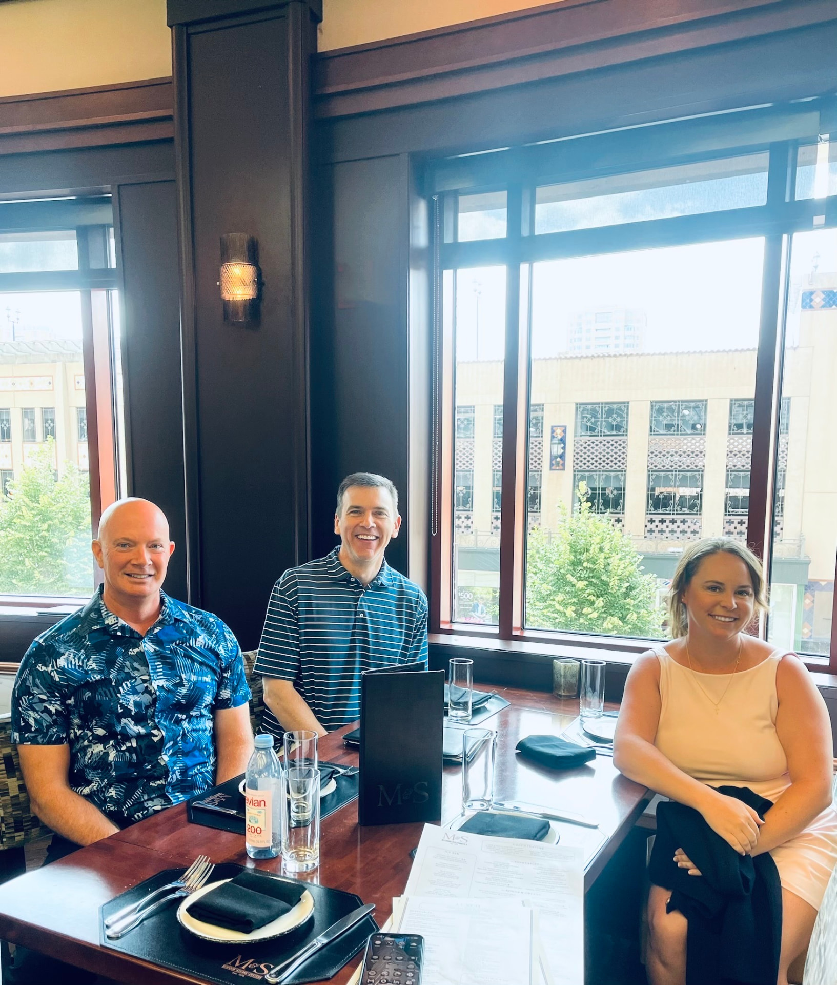 Founding members over lunch in Kansas City