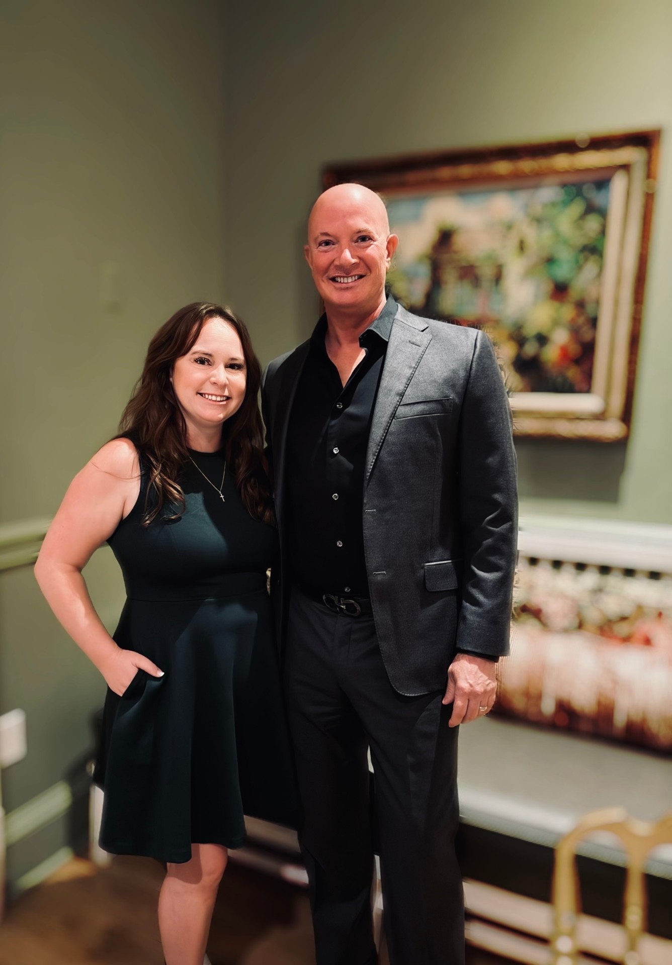 An Elevated Evening — members in the gallery